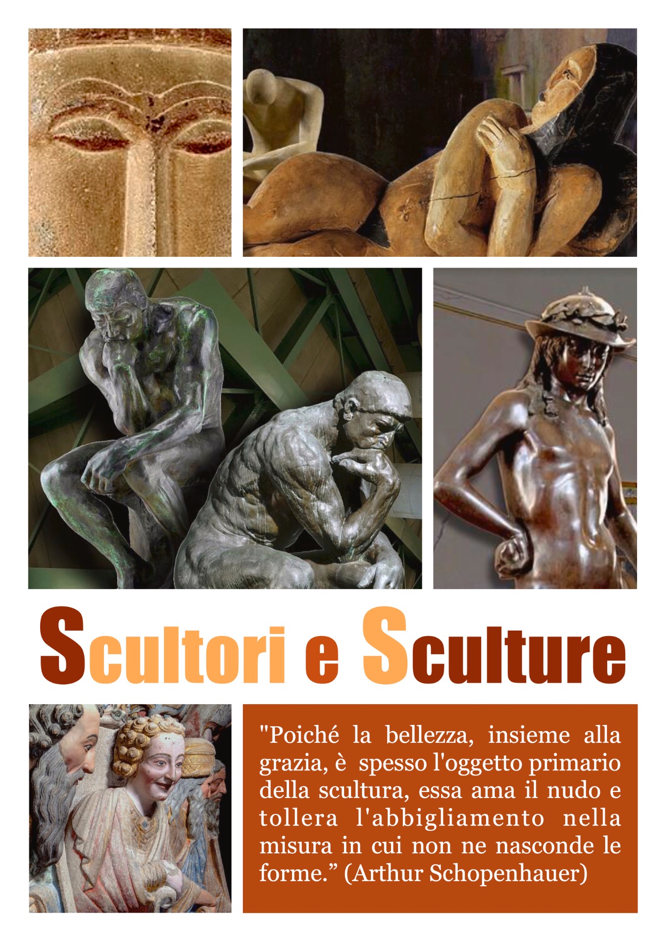 Serie di 20 artworks. "Poiché la bellezza, insieme alla grazia, è l'oggetto primario della scultura, essa ama il nudo e tollera l'abbigliamento solo nella misura in cui non nasconde le forme".  (Arthur Schopenhauer)