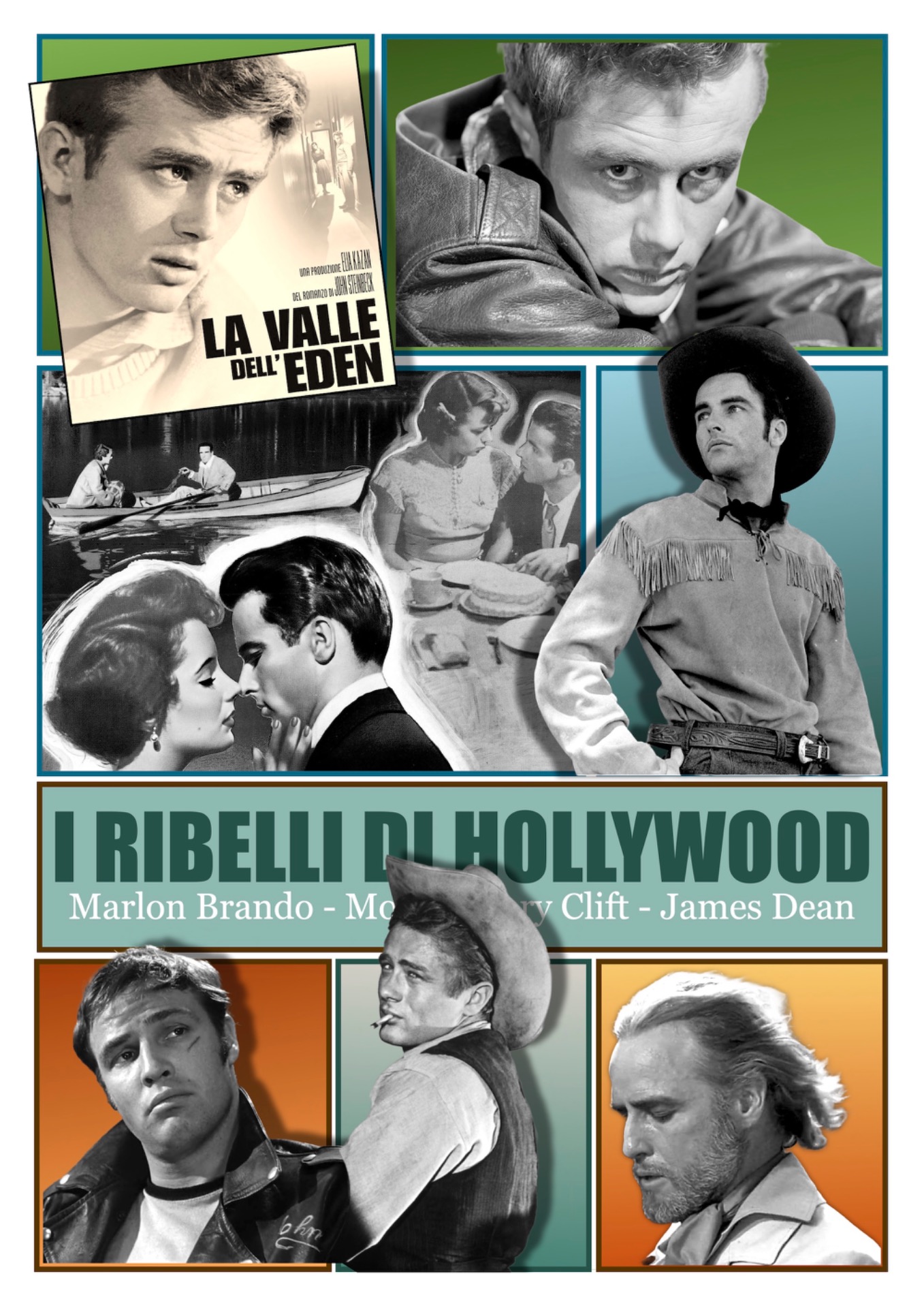 Ai tre straordinari attori e ai film che li hanno resi celebri, abbiamo dedicato la realizzazione di nuovi 12 poster che qui vi presentiamo.