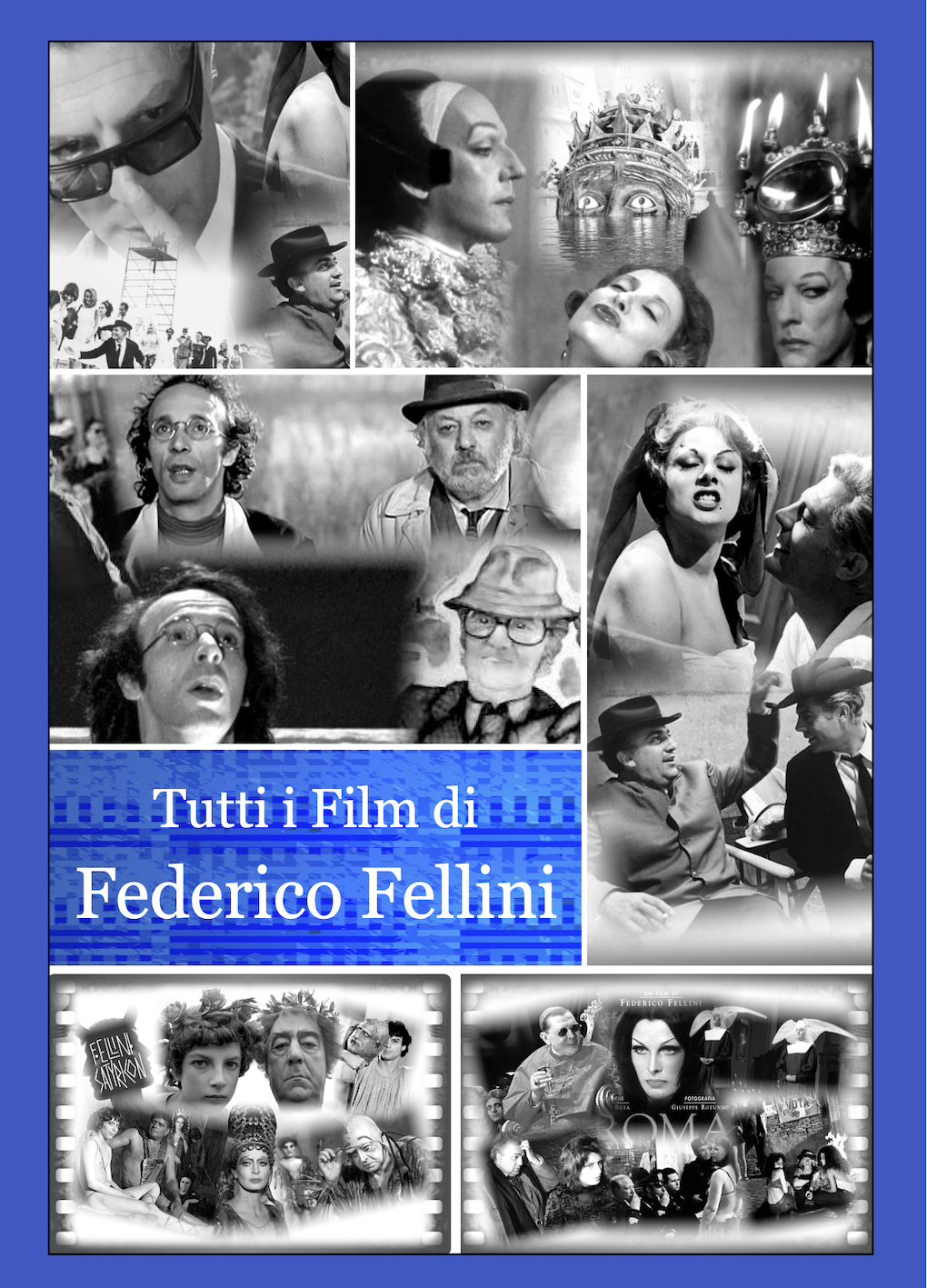 L'opera di Fellini rappresenta uno dei vertici assoluti della storia del cinema. 17 nuovi poster cinematografici per ricordarne i film: la sua memoria di esperienze personali, divenute patrimonio collettivo.